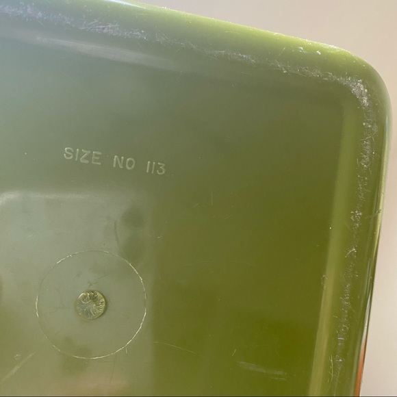 •Vintage• Green Floral Square Canisters; Plastic, Set of 4 - Retro Kitchen - Picture 12 of 15